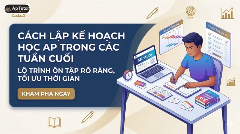 Cách lập kế hoạch học AP trong các tuần cuối hiệu quả, dễ áp dụng