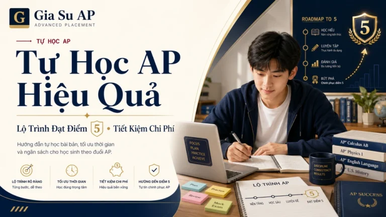 Tự Học AP Hiệu Quả: Lộ Trình Đạt Điểm 5 Tiết Kiệm Chi Phí
